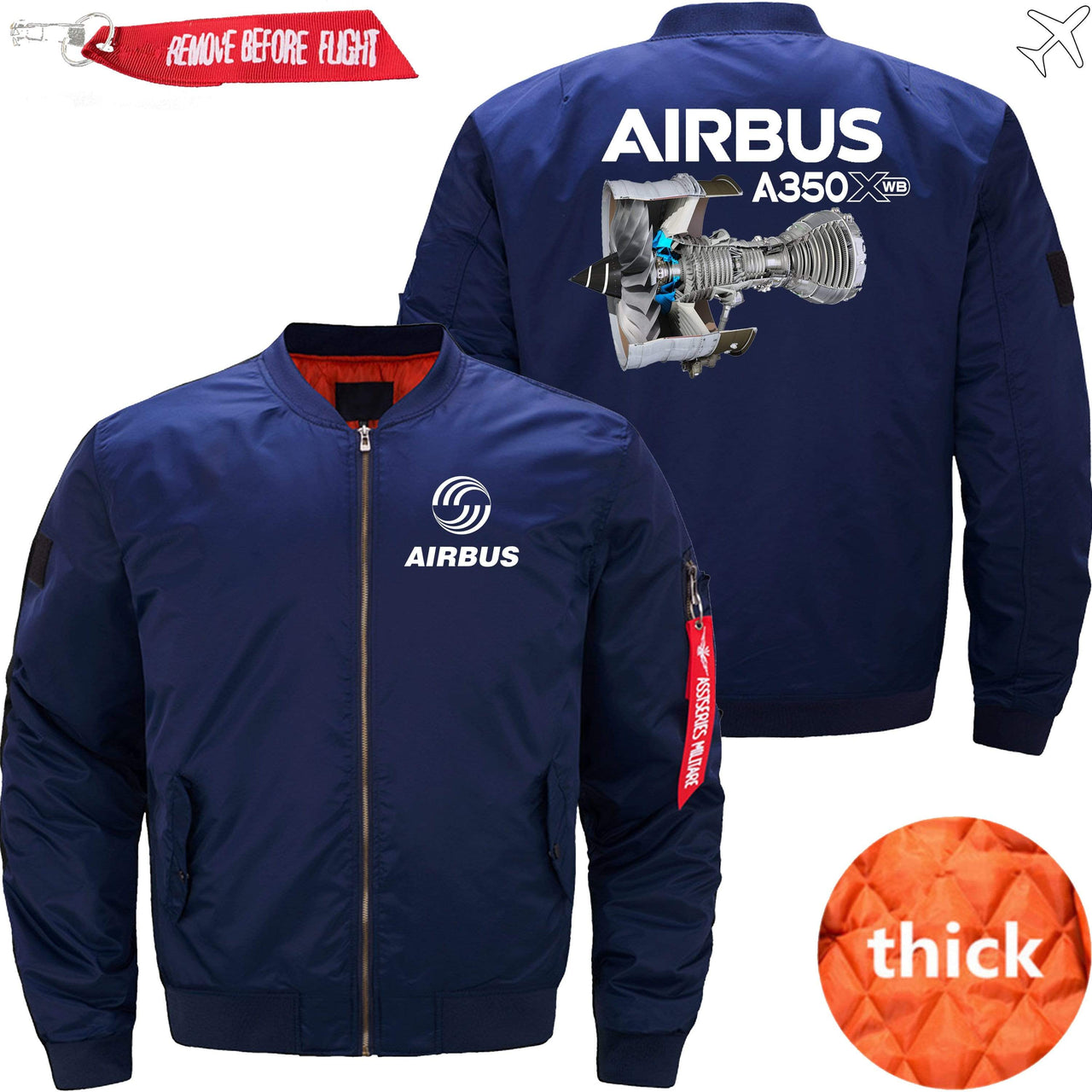 AIRBUS A350XWB Ma-1 Bomber Jacket Flight Jacket Aviator Jacket THE AV8R