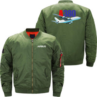 Thumbnail for AIRBUS A380 Ma-1 Bomber Jacket Flight Jacket Aviator Jacket THE AV8R