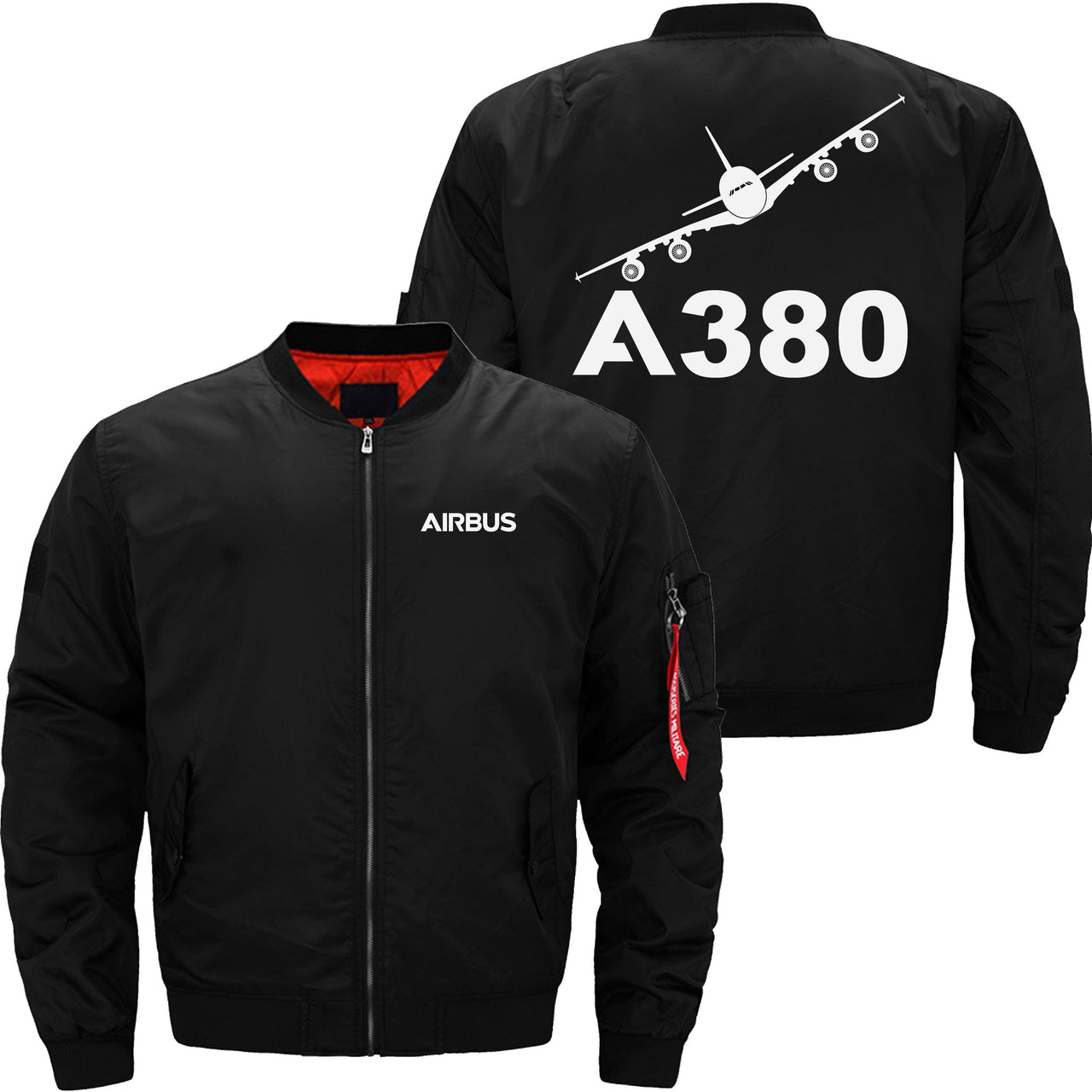 AIRBUS A380 Ma-1 Bomber Jacket Flight Jacket Aviator Jacket THE AV8R