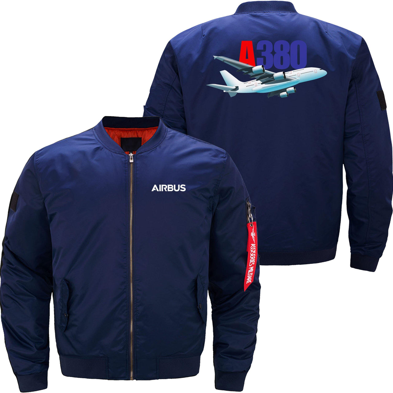 AIRBUS A380 Ma-1 Bomber Jacket Flight Jacket Aviator Jacket THE AV8R