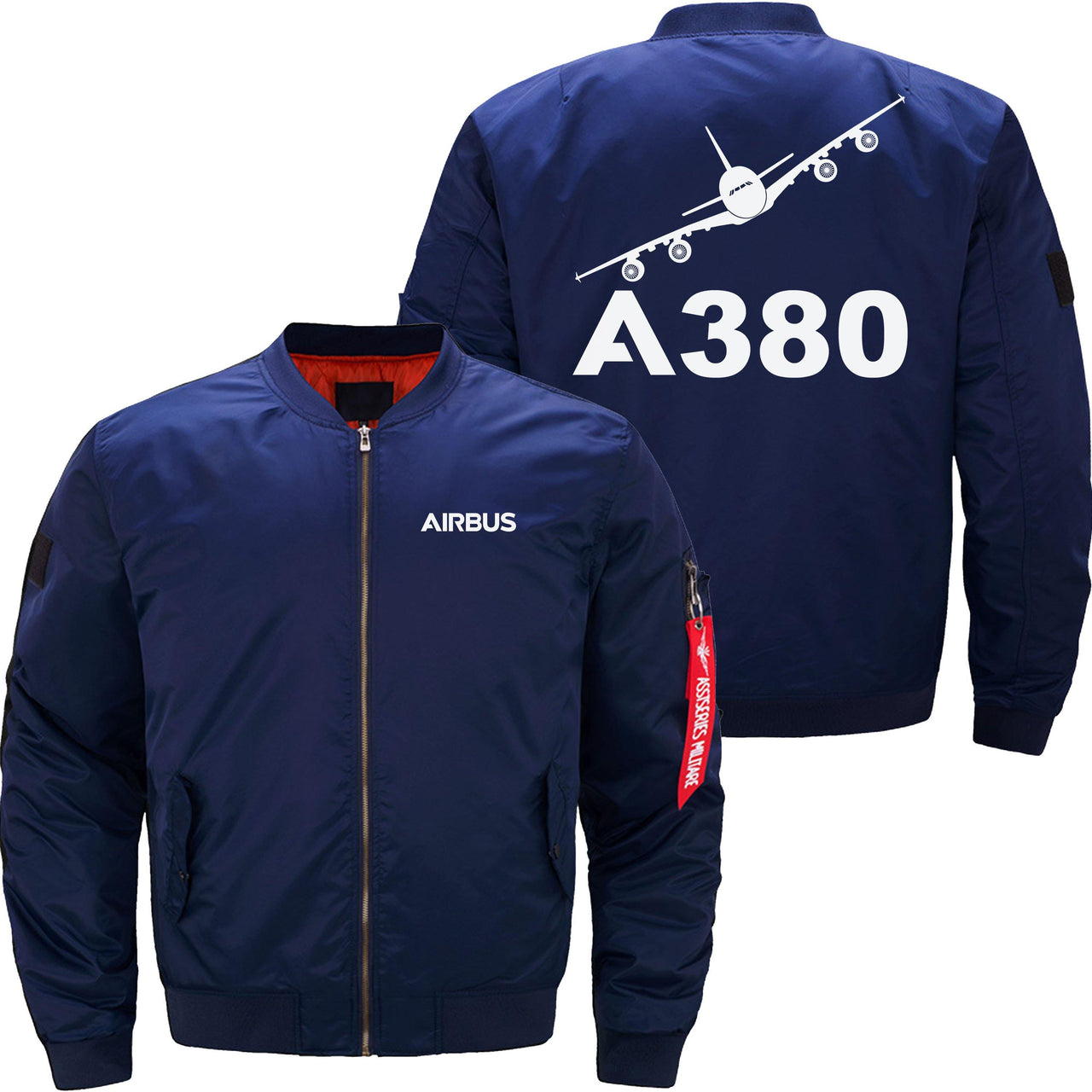 AIRBUS A380 Ma-1 Bomber Jacket Flight Jacket Aviator Jacket THE AV8R