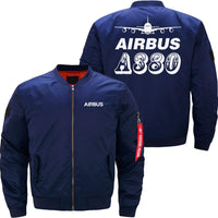 Thumbnail for AIRBUS A380 Ma-1 Bomber Jacket Flight Jacket Aviator Jacket THE AV8R