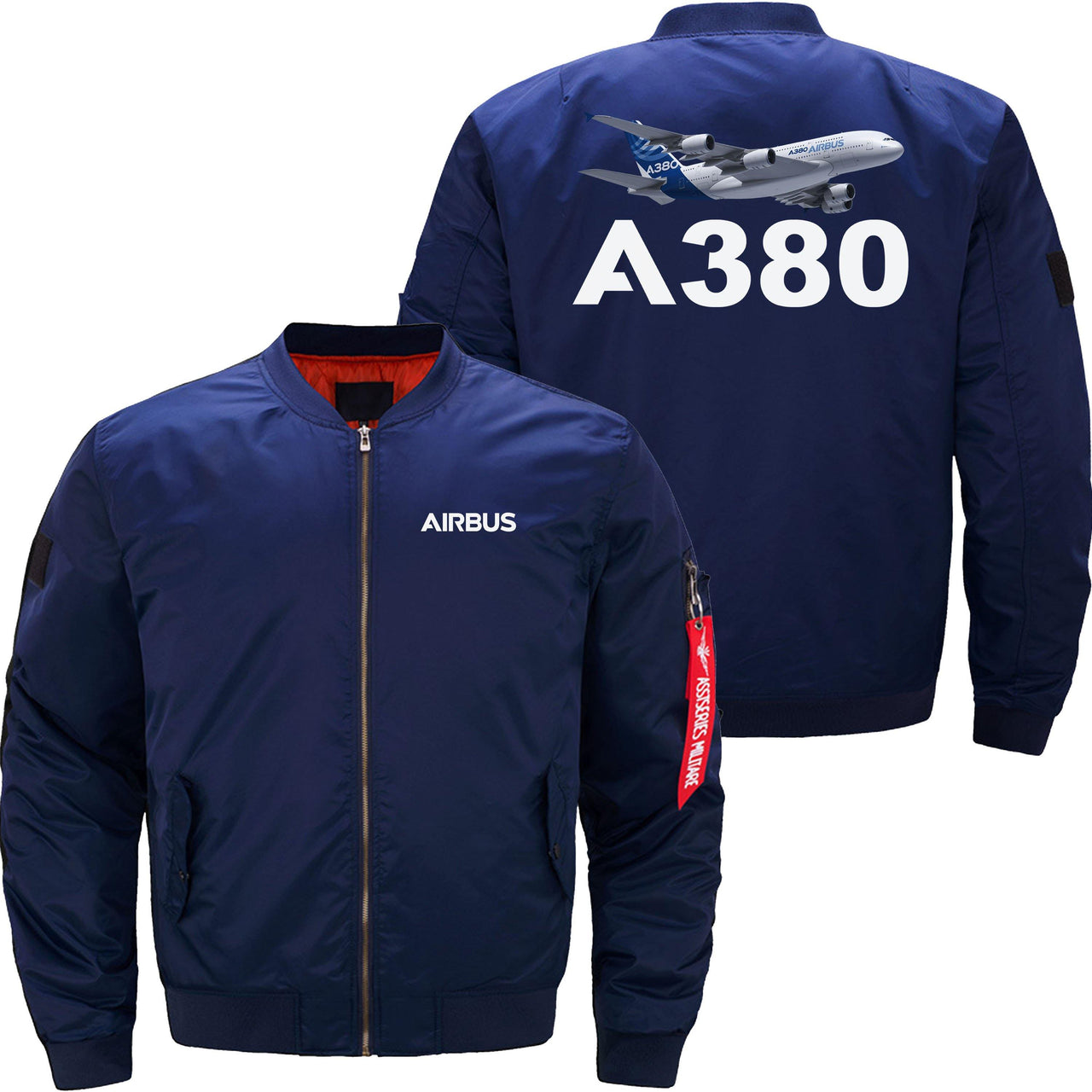 AIRBUS A380 Ma-1 Bomber Jacket Flight Jacket Aviator Jacket THE AV8R