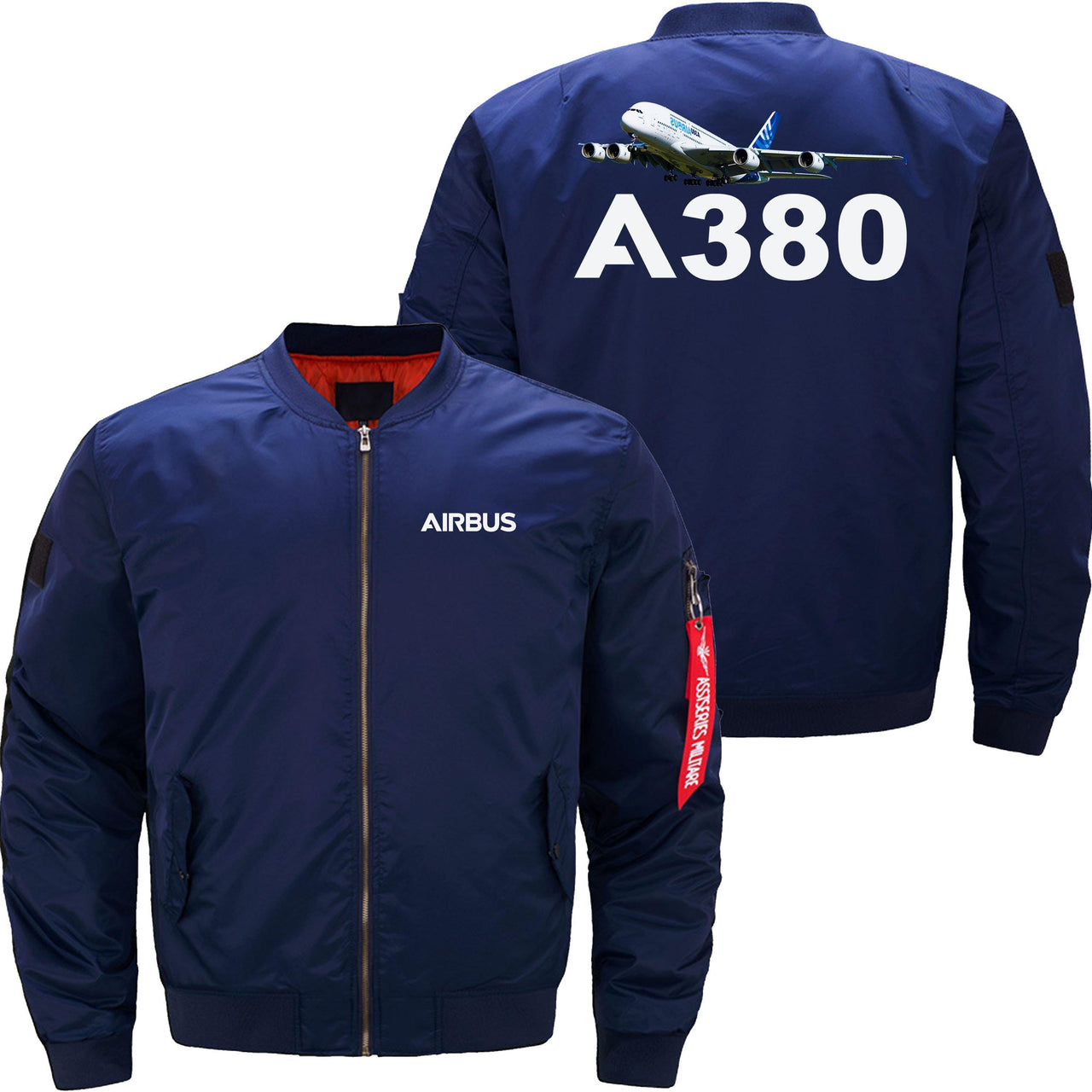 AIRBUS A380 Ma-1 Bomber Jacket Flight Jacket Aviator Jacket THE AV8R