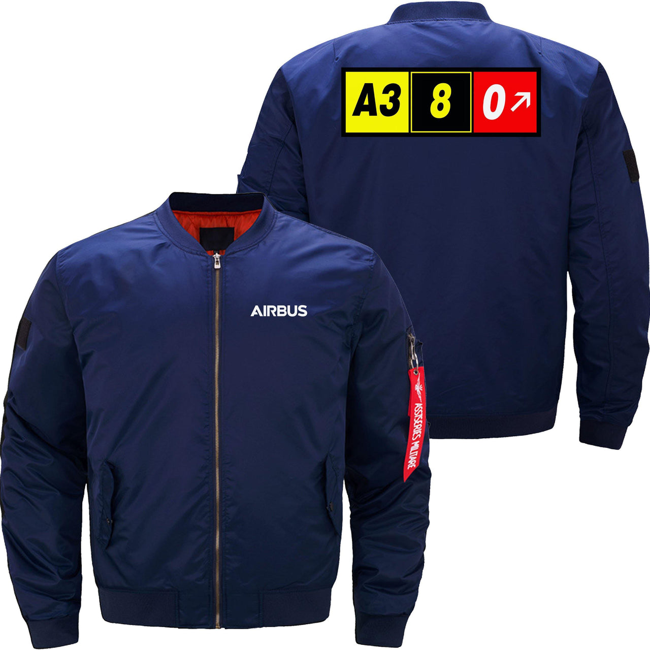 AIRBUS A380 Ma-1 Bomber Jacket Flight Jacket Aviator Jacket THE AV8R