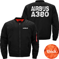 Thumbnail for AIRBUS A380 Ma-1 Bomber Jacket Flight Jacket Aviator Jacket THE AV8R