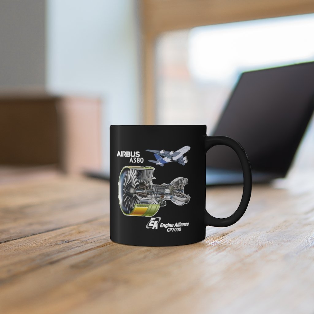 AIRBUS A380  DESIGNED MUG Printify