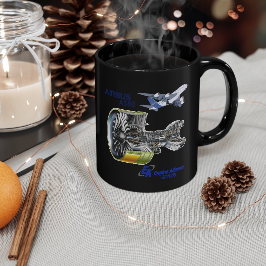 AIRBUS A380  DESIGNED MUG Printify