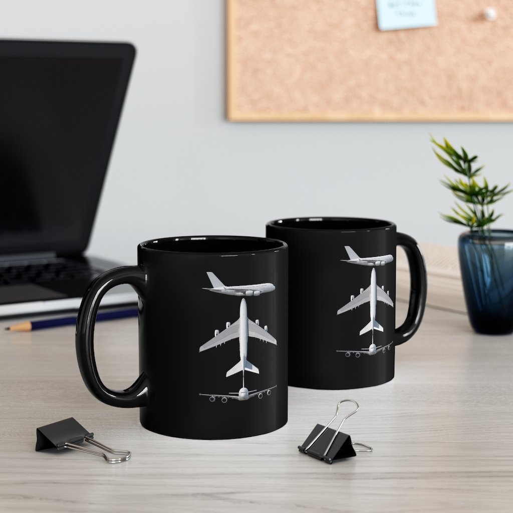 AIRBUS A380  DESIGNED MUG Printify