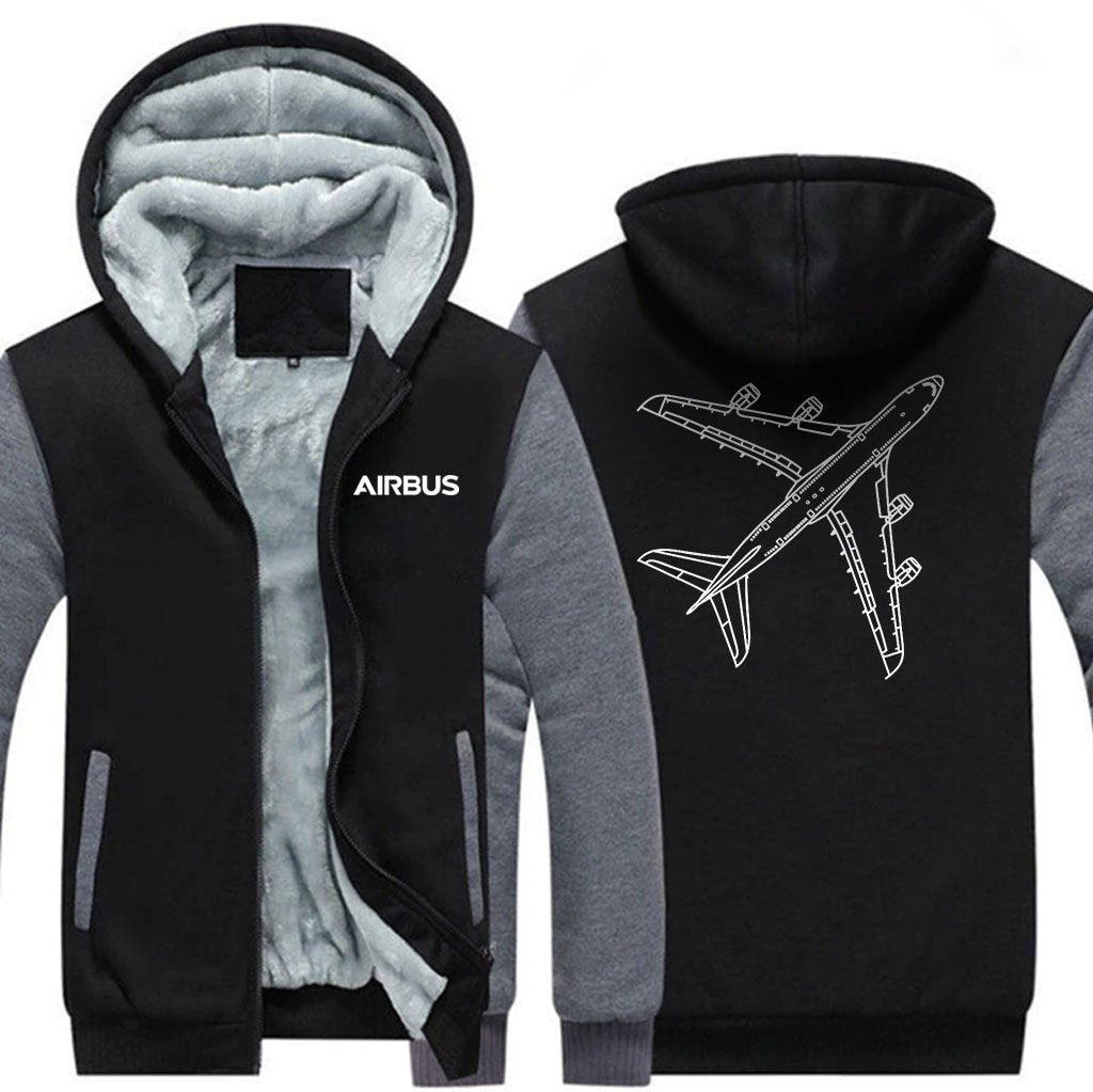 AIRBUS A380 DESIGNED ZIPPER SWEATERS THE AV8R