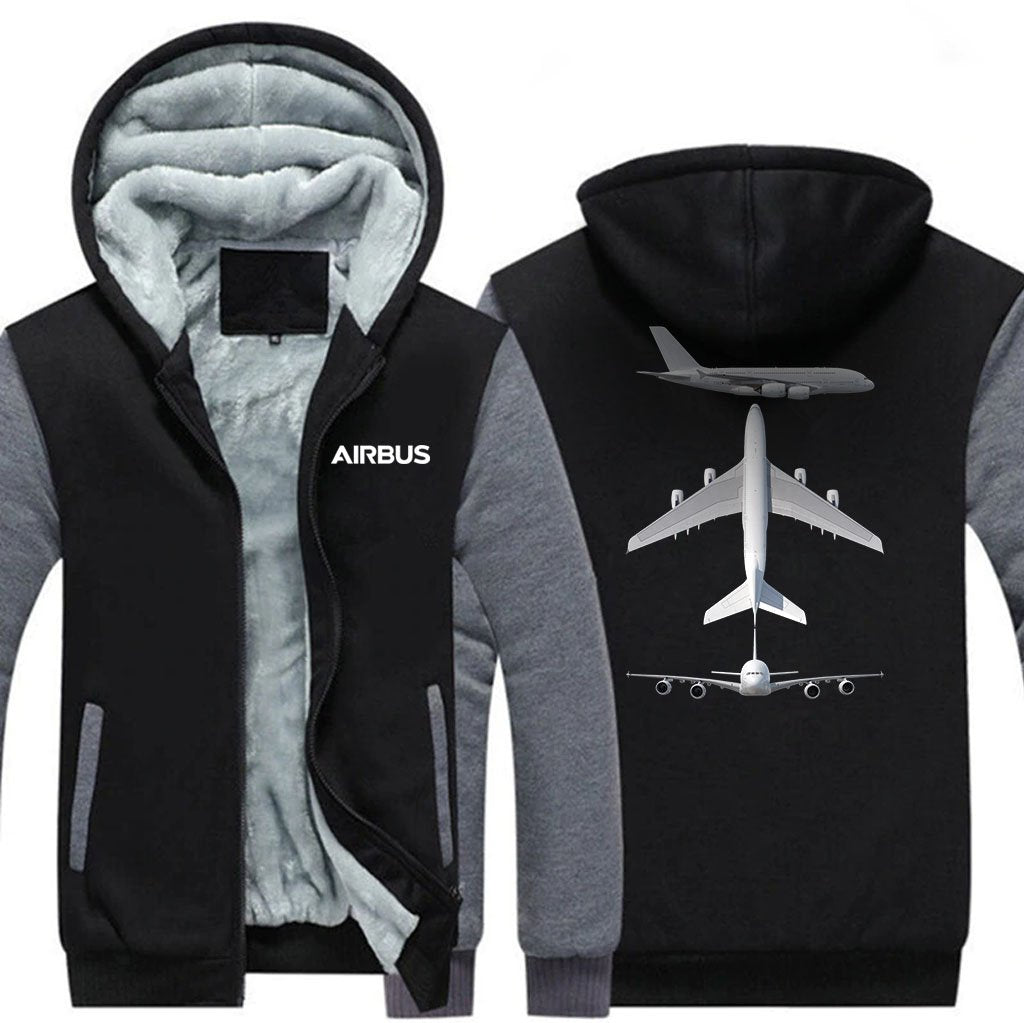 AIRBUS A380 DESIGNED ZIPPER SWEATERS THE AV8R