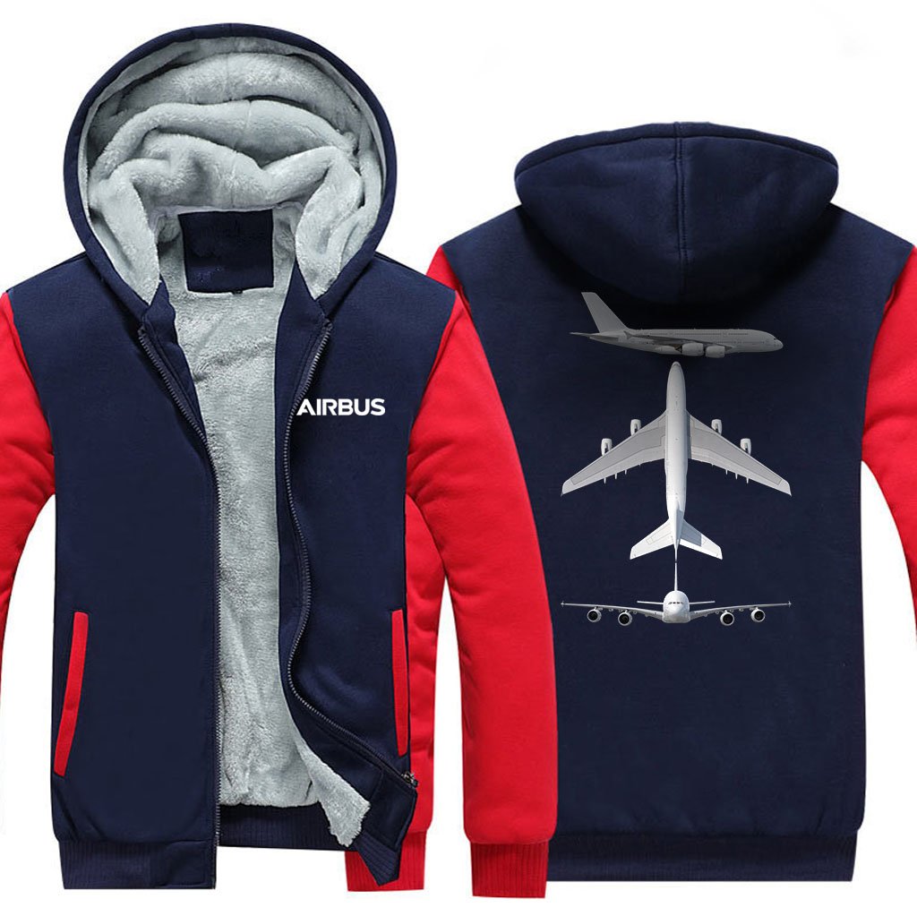 AIRBUS A380 DESIGNED ZIPPER SWEATERS THE AV8R