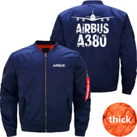 Thumbnail for AIRBUS A380 Ma-1 Bomber Jacket Flight Jacket Aviator Jacket THE AV8R