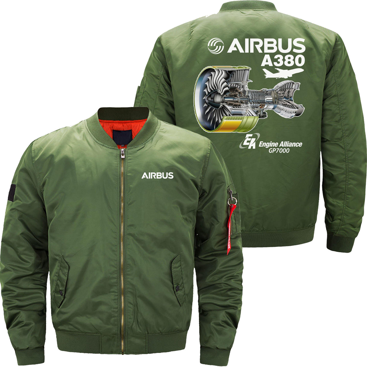 AIRBUS A380 GP7000 Ma-1 Bomber Jacket Flight Jacket Aviator Jacket THE AV8R