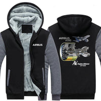 Thumbnail for AIRBUS A380 GP7000 DESIGNED ZIPPER SWEATERS THE AV8R