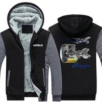 Thumbnail for AIRBUS A380 GP7000 DESIGNED ZIPPER SWEATERS THE AV8R