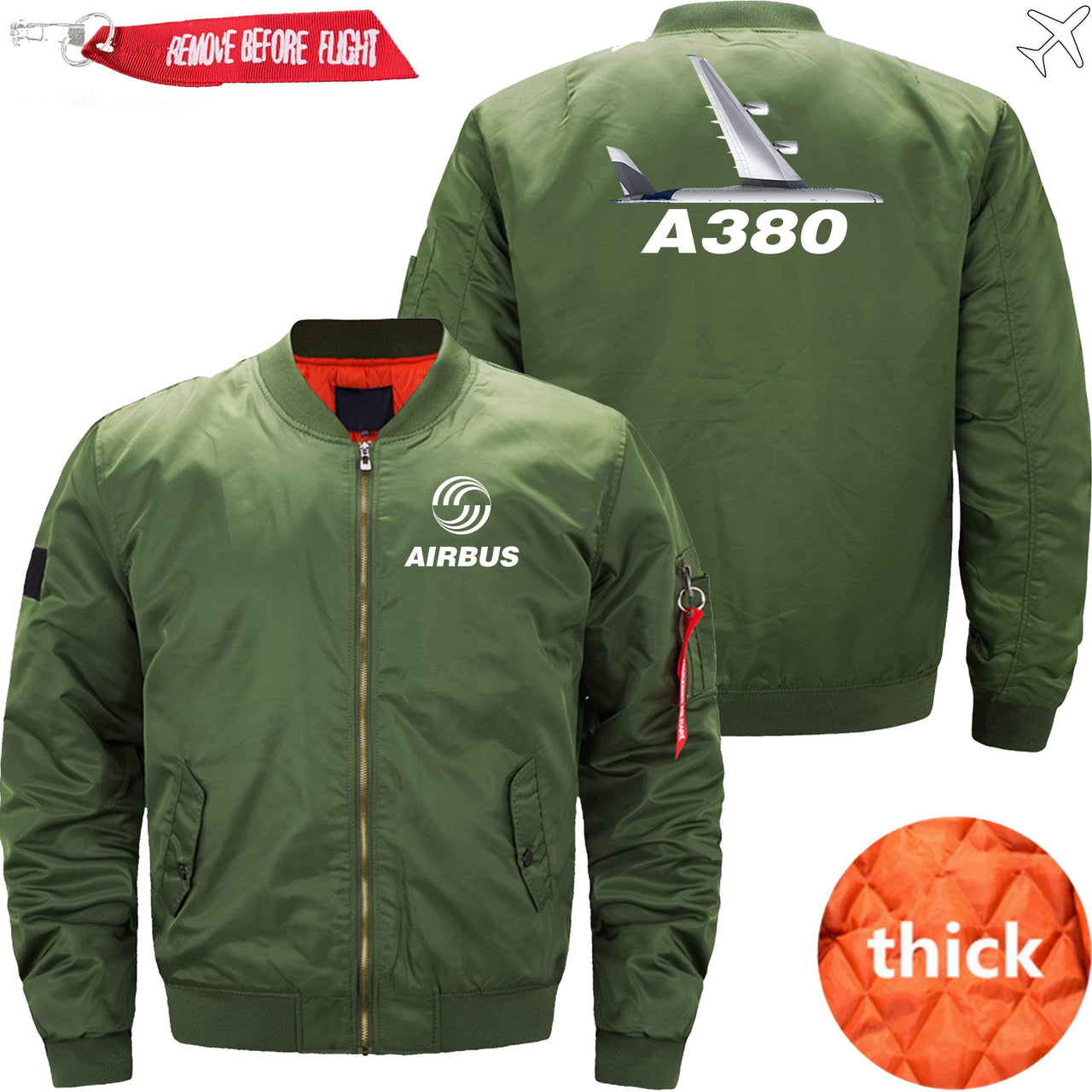 AIRBUS A380 Ma-1 Bomber Jacket Flight Jacket Aviator Jacket THE AV8R