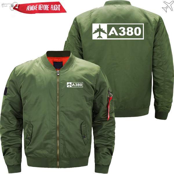 AIRBUS A380 Ma-1 Bomber Jacket Flight Jacket Aviator Jacket THE AV8R