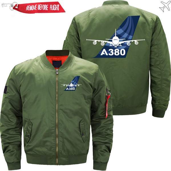 AIRBUS A380 Ma-1 Bomber Jacket Flight Jacket Aviator Jacket THE AV8R