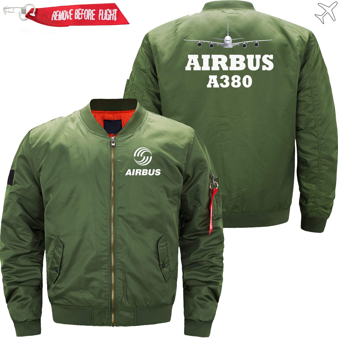 AIRBUS A380 Ma-1 Bomber Jacket Flight Jacket Aviator Jacket THE AV8R