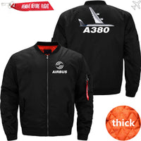 Thumbnail for AIRBUS A380 Ma-1 Bomber Jacket Flight Jacket Aviator Jacket THE AV8R