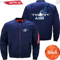 Thumbnail for AIRBUS A380 Ma-1 Bomber Jacket Flight Jacket Aviator Jacket THE AV8R