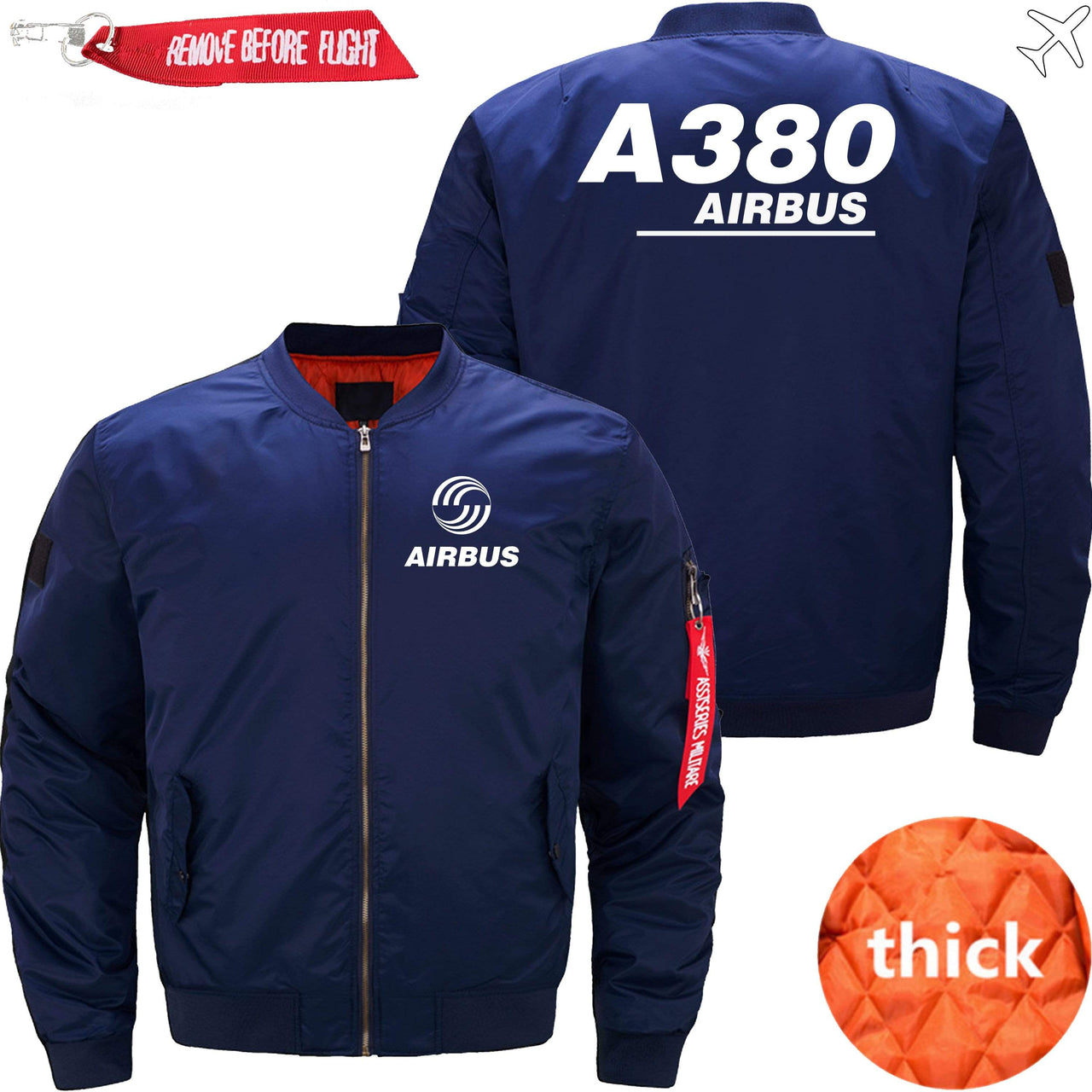 AIRBUS A380 Ma-1 Bomber Jacket Flight Jacket Aviator Jacket THE AV8R