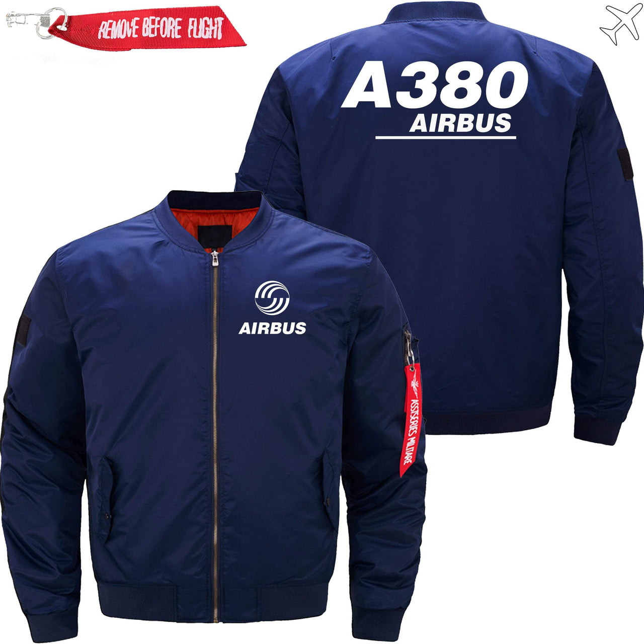 AIRBUS A380 Ma-1 Bomber Jacket Flight Jacket Aviator Jacket THE AV8R