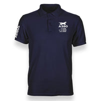 Thumbnail for AIRBUS A380 KING OF THE SKIES SINCE 2005 DESIGNED POLO SHIRT THE AV8R