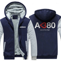 Thumbnail for AIRBUS A380 LOVE AT FIRST FLIGHT ZIPPER SWEATERS THE AV8R