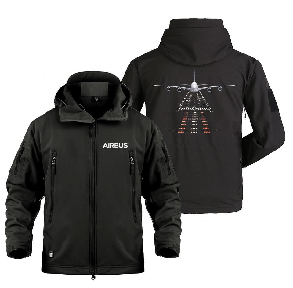 AIRBUS A380 RUNWAY LIGHT DESIGNED MILITARY FLEECE THE AV8R