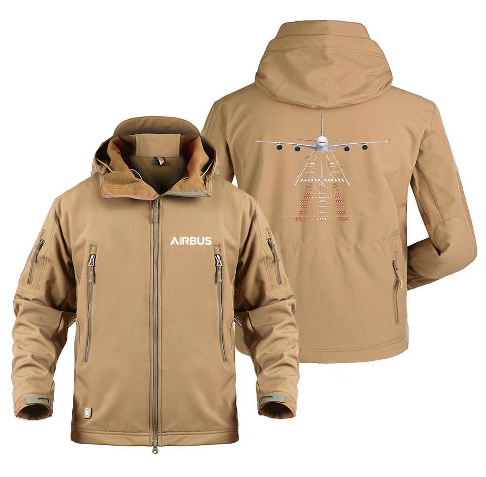 AIRBUS A380 RUNWAY LIGHT DESIGNED MILITARY FLEECE THE AV8R