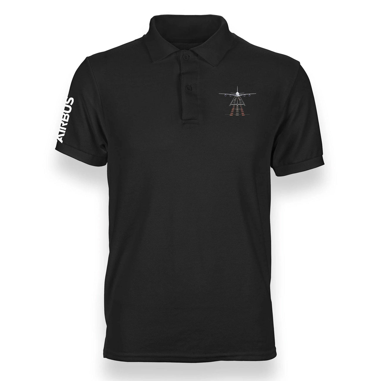 AIRBUS A380 RUNWAY LIGHT DESIGNED POLO SHIRT THE AV8R