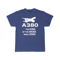 Thumbnail for Airbus A380 The King Of The Skies Since 2005 Aviation Pilot T-Shirt THE AV8R