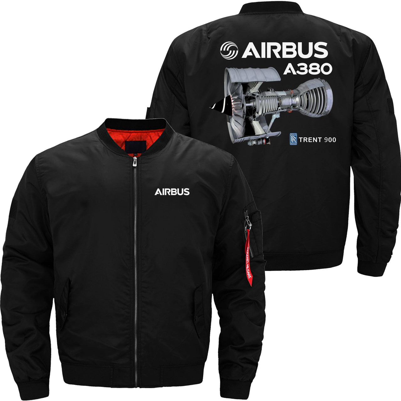 AIRBUS A380 TRENT 900 Ma-1 Bomber Jacket Flight Jacket Aviator Jacket THE AV8R