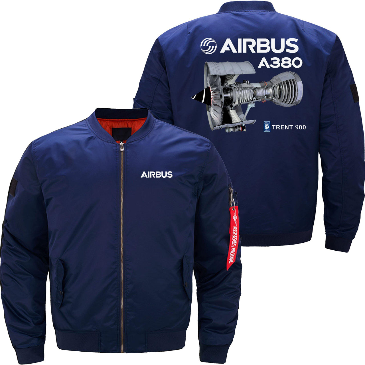 AIRBUS A380 TRENT 900 Ma-1 Bomber Jacket Flight Jacket Aviator Jacket THE AV8R