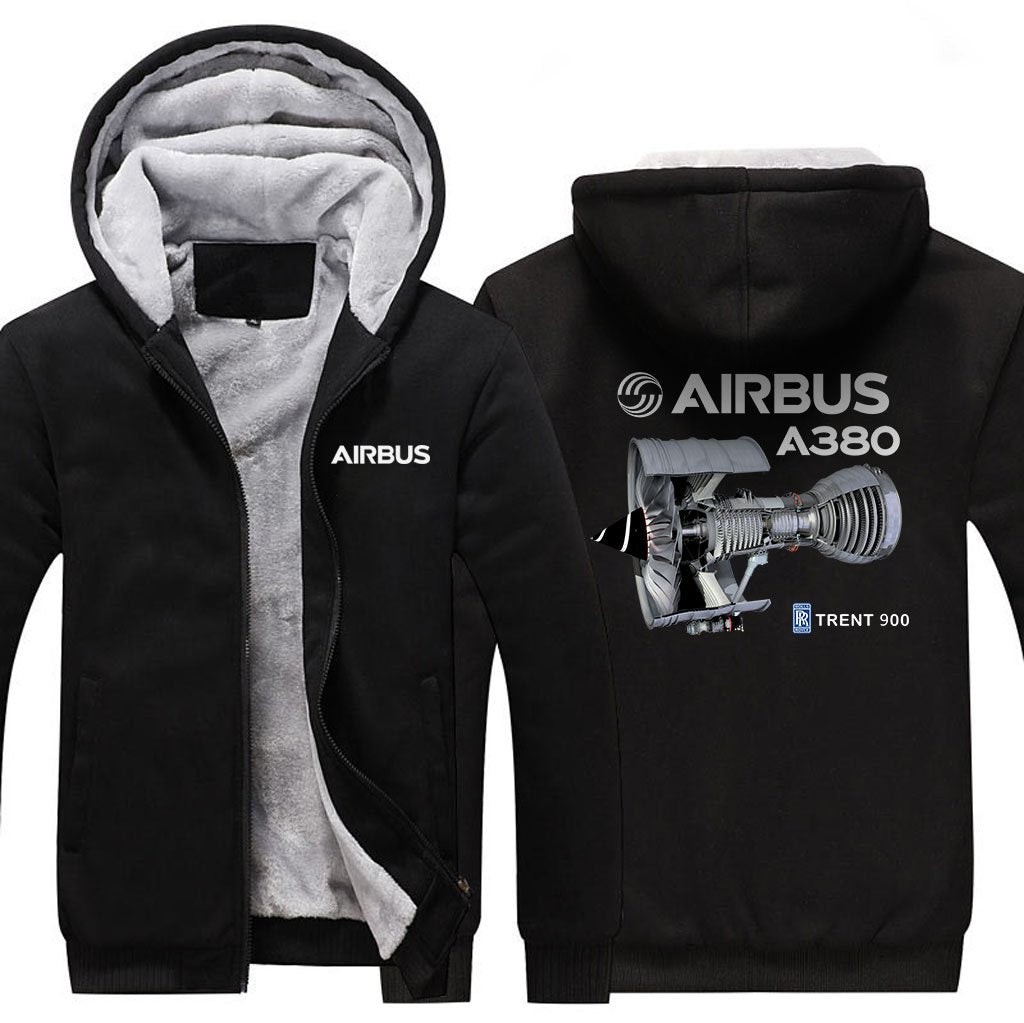 AIRBUS A380 TRENT 900 DESIGNED ZIPPER SWEATERS THE AV8R