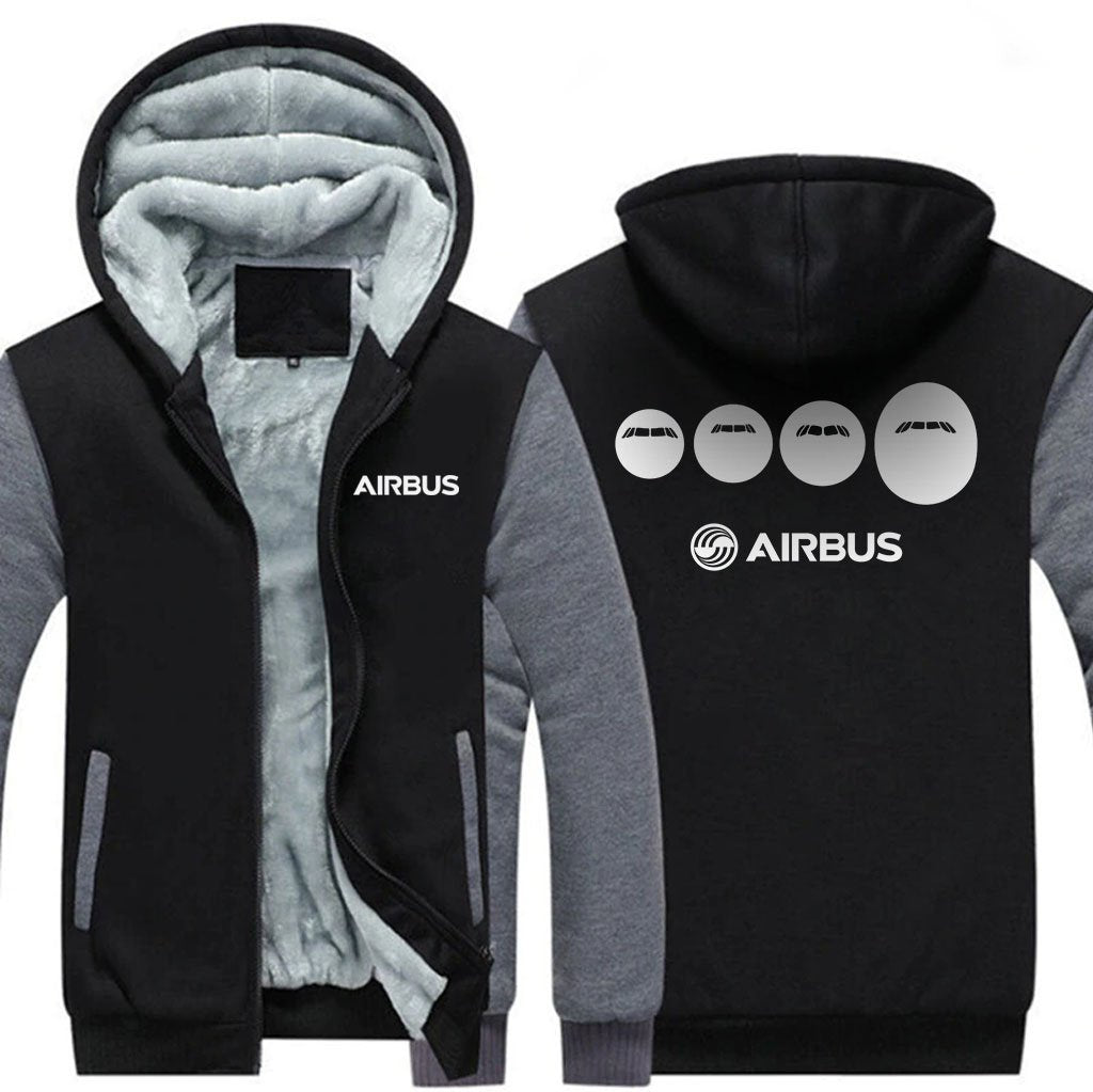 AIRBUS  FAMILY DESIGNED ZIPPER SWEATERS THE AV8R