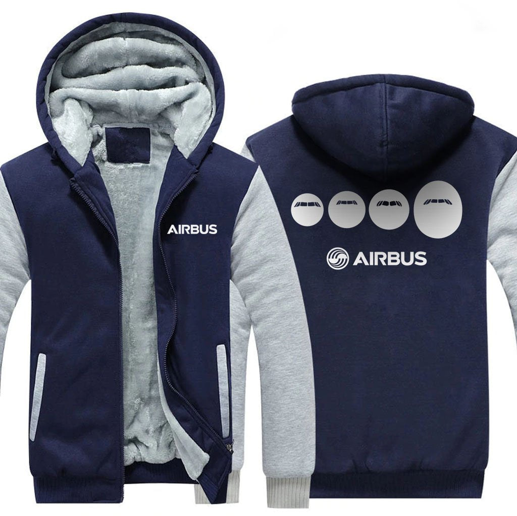 AIRBUS  FAMILY DESIGNED ZIPPER SWEATERS THE AV8R