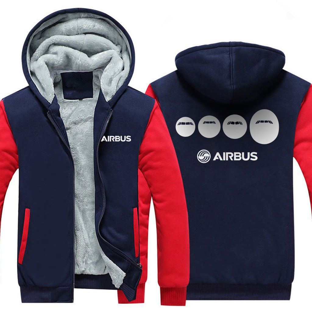 AIRBUS  FAMILY DESIGNED ZIPPER SWEATERS THE AV8R