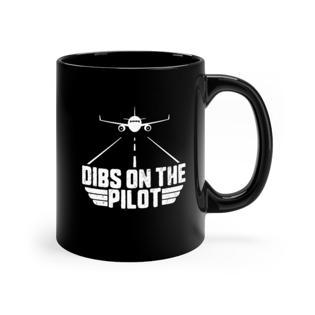 DIBS ON THE PILOT RUNNING  DESIGNED - MUG Printify