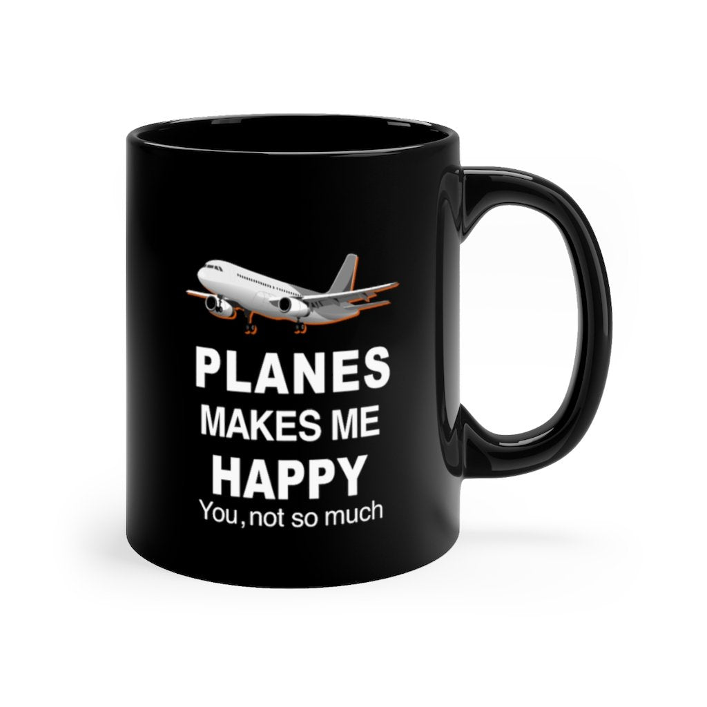 PLANES MAKES ME HAPPY DESIGNED - MUG Printify