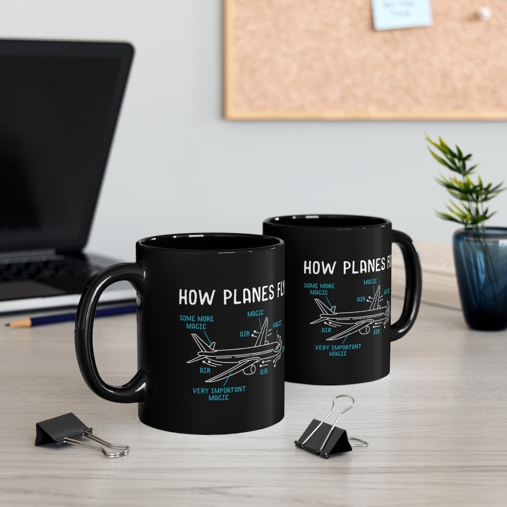 HOW PLANES FLY DESIGNED - MUG Printify