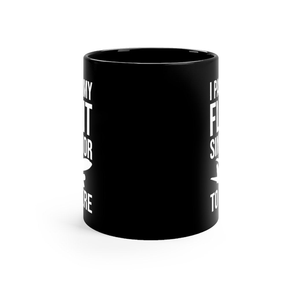 I PAUSED MY FLIGHT SIMULATOR DESIGNED - MUG Printify