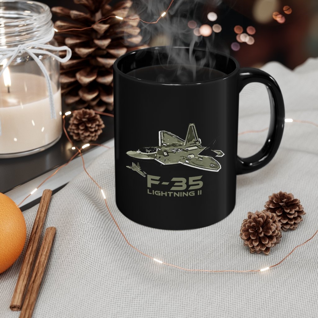 F-35 LIGHTNING IN  DESIGNED -MUG Printify