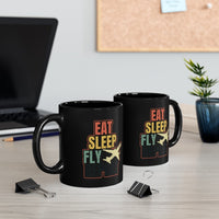 Thumbnail for EAT SLEEP FLY  DESIGNED- MUG Printify