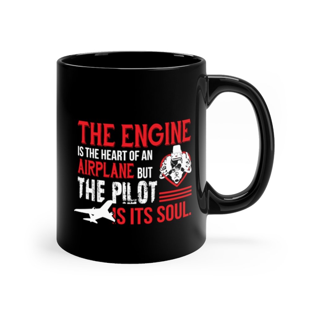 THE ENGINE AIRPLANE  DESIGNED -MUG Printify