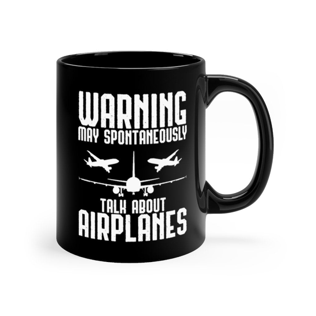 WARNING AIRPLANES DESIGNED - MUG Printify