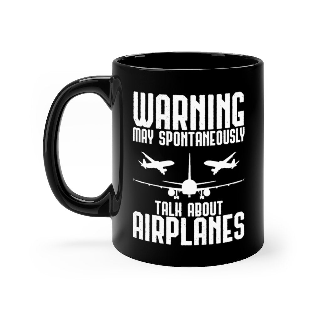 WARNING AIRPLANES DESIGNED - MUG Printify