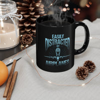 Thumbnail for EASILY DISTRACTED AIRPLANES DESIGNED - MUG Printify